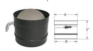 6 inch stove adapter with damper section