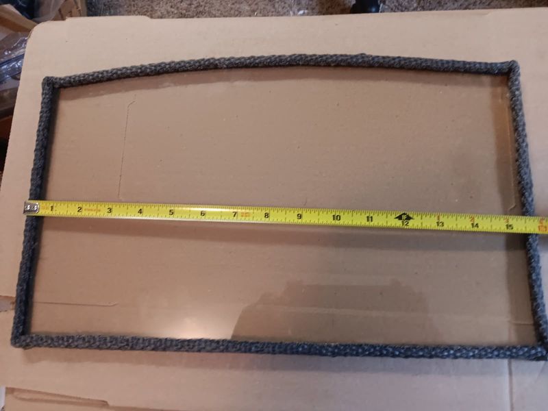 Buck Stove Glass Arched 17/20/21/24/81/85/261   Measures   9 1/2" x 15 7/8"