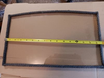 Buck Stove Glass Arched 17/20/21/24/81/85/261   Measures   9 1/2" x 15 7/8"