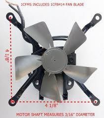 1CFMS 1/50 horsepower C-Frame with Blade and Bracket