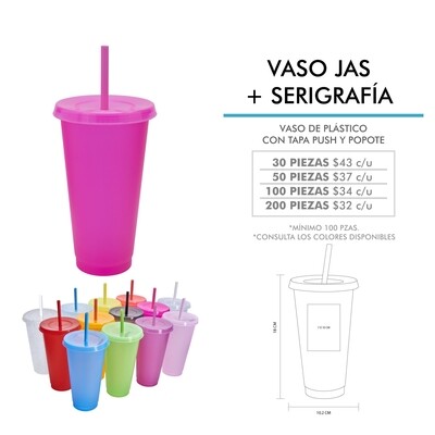 VASO JAS CON SERIGRAFÍA