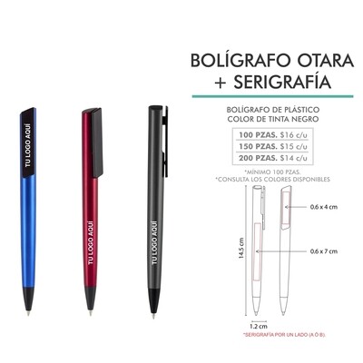 BOLÍGRAFO OTARA CON SERIGRAFÍA