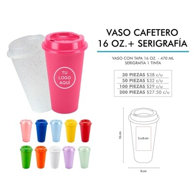 VASO CAFETERO CON SERIGRAFÍA