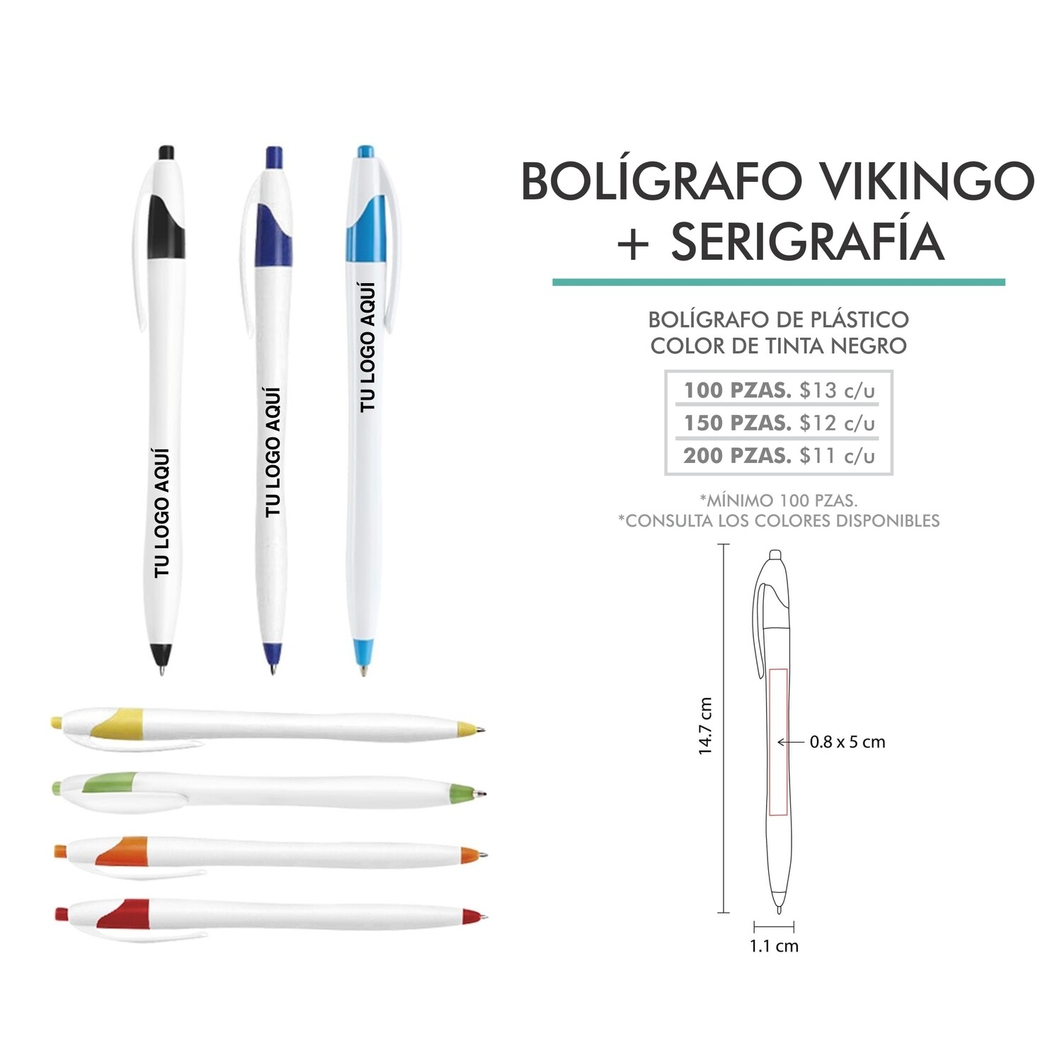 BOLÍGRAFO VIKINGO CON SERIGRAFÍA