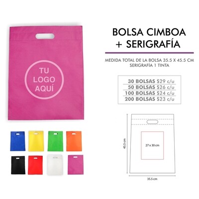 BOLSA CIMBOA CON SERIGRAFÍA