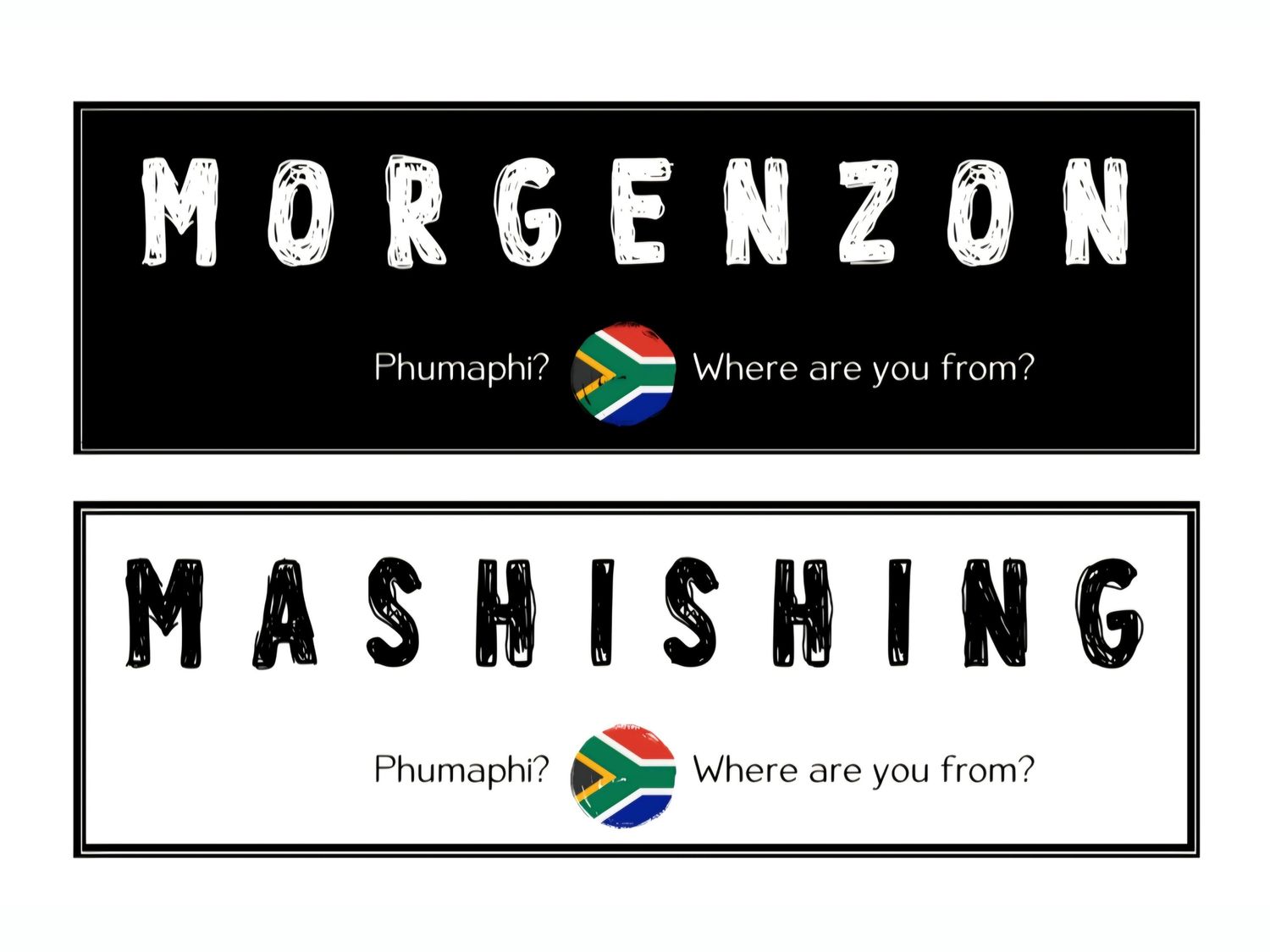 Phumaphi Custom Bumper Sticker – Original