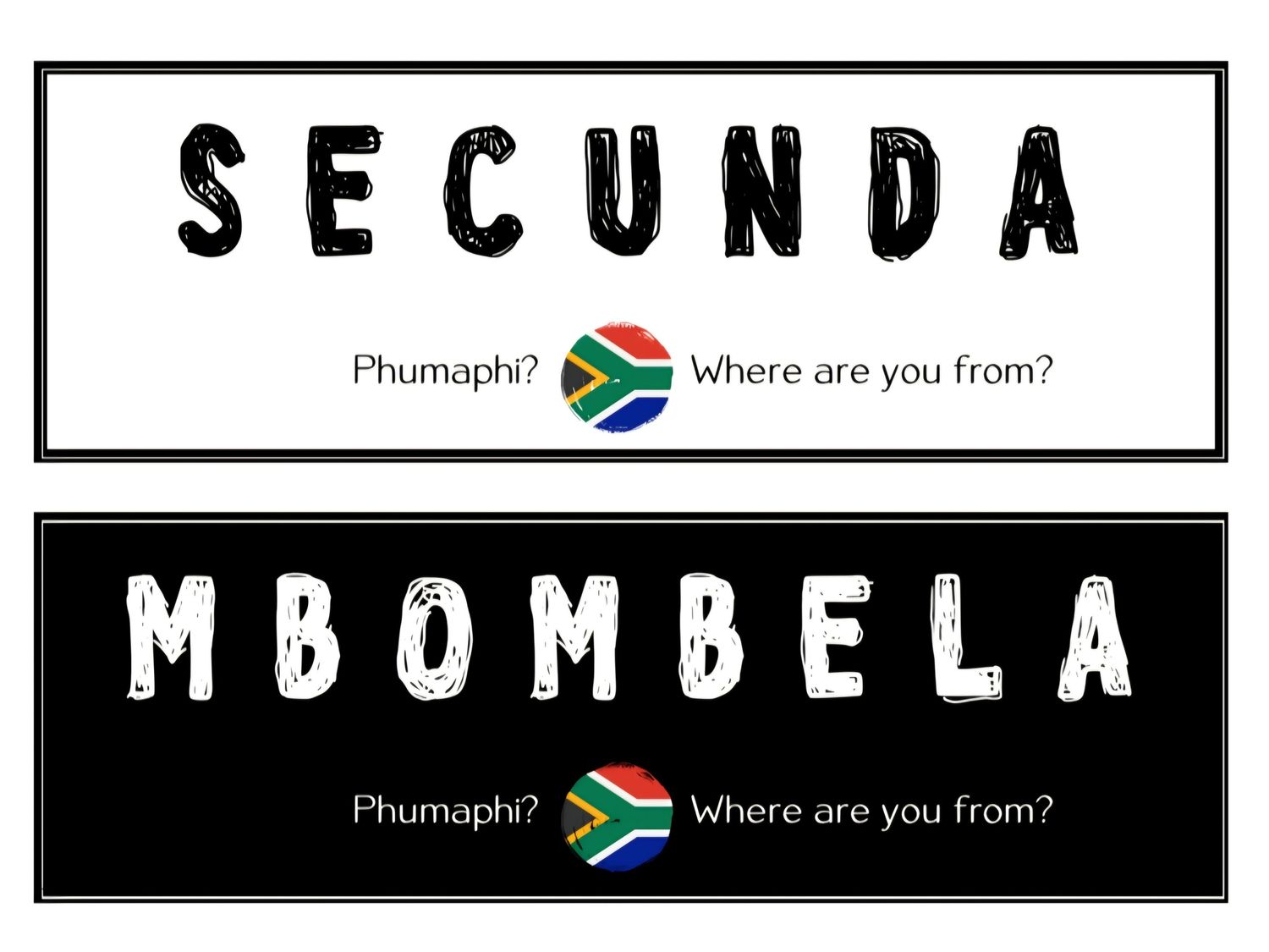 Phumaphi Custom Bumper Sticker – Mini Duo