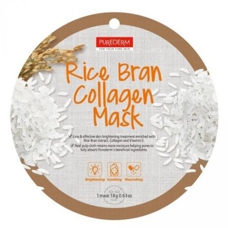 Reiskleie Collagen Tuchmaske
