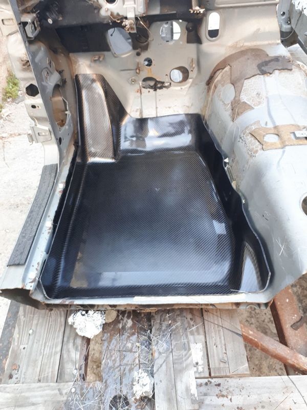 cale pied copilote bmw e 30 en carbone