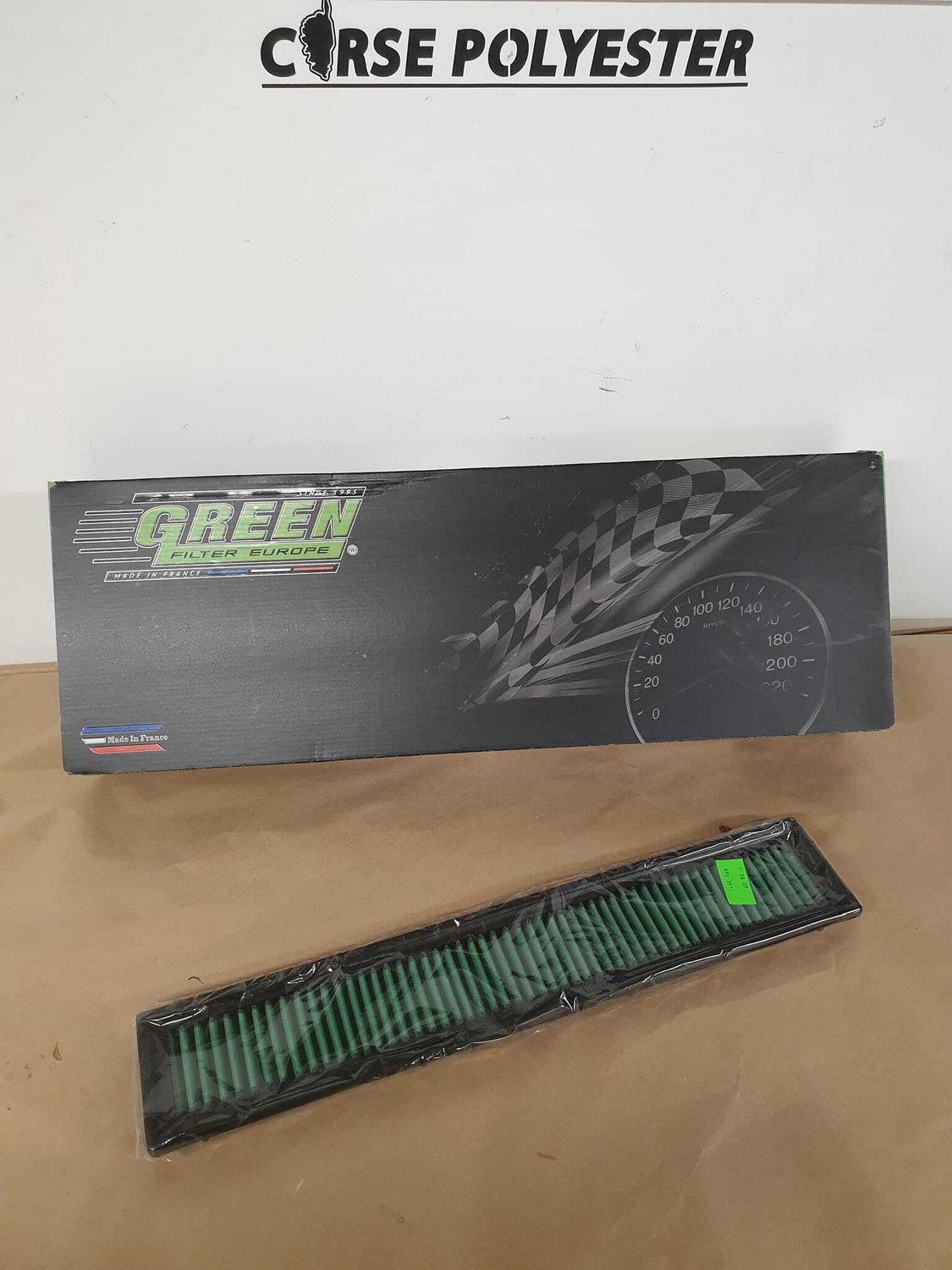 filtre green pour 205/306/clio 1,2,3 injection 4 papillon