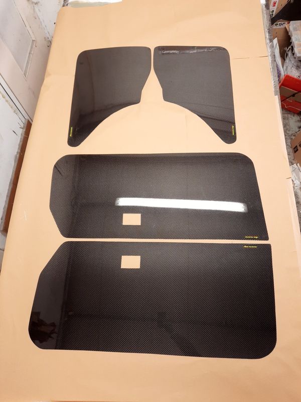 kit panneaux de porte 106/saxo en carbone