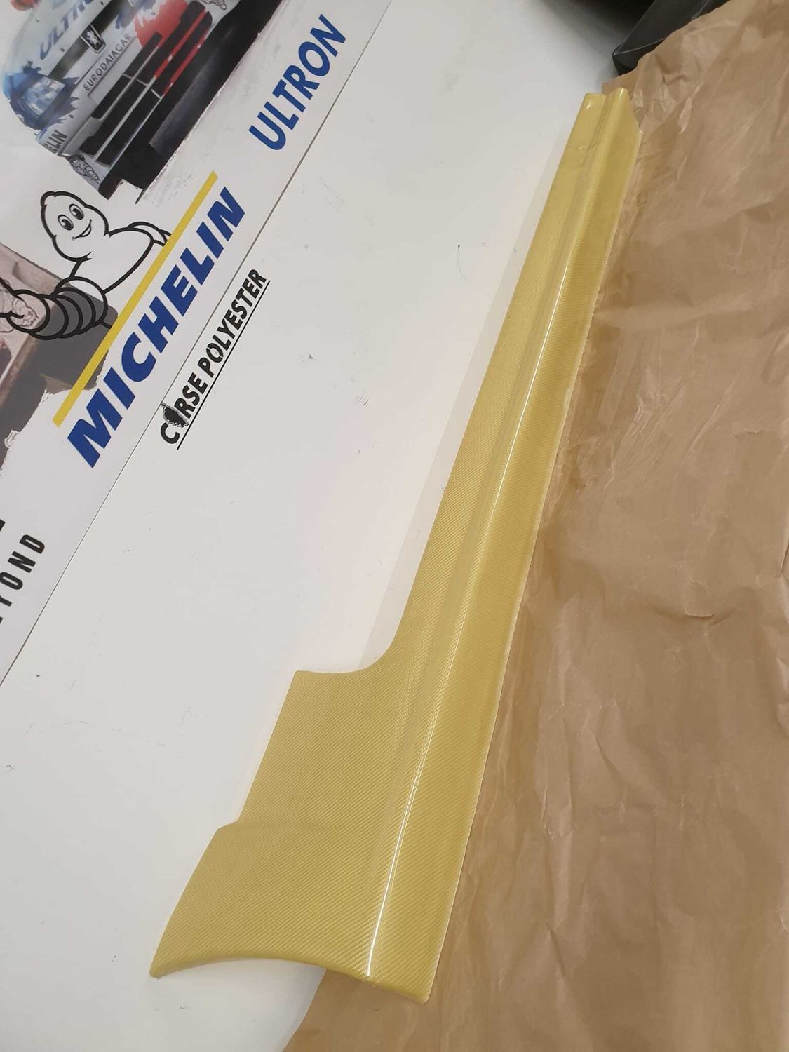protection d'aile et bas de caisse c2 en kevlar version asphalte