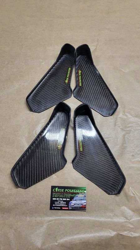 support de pare choc saxo kit car en carbone