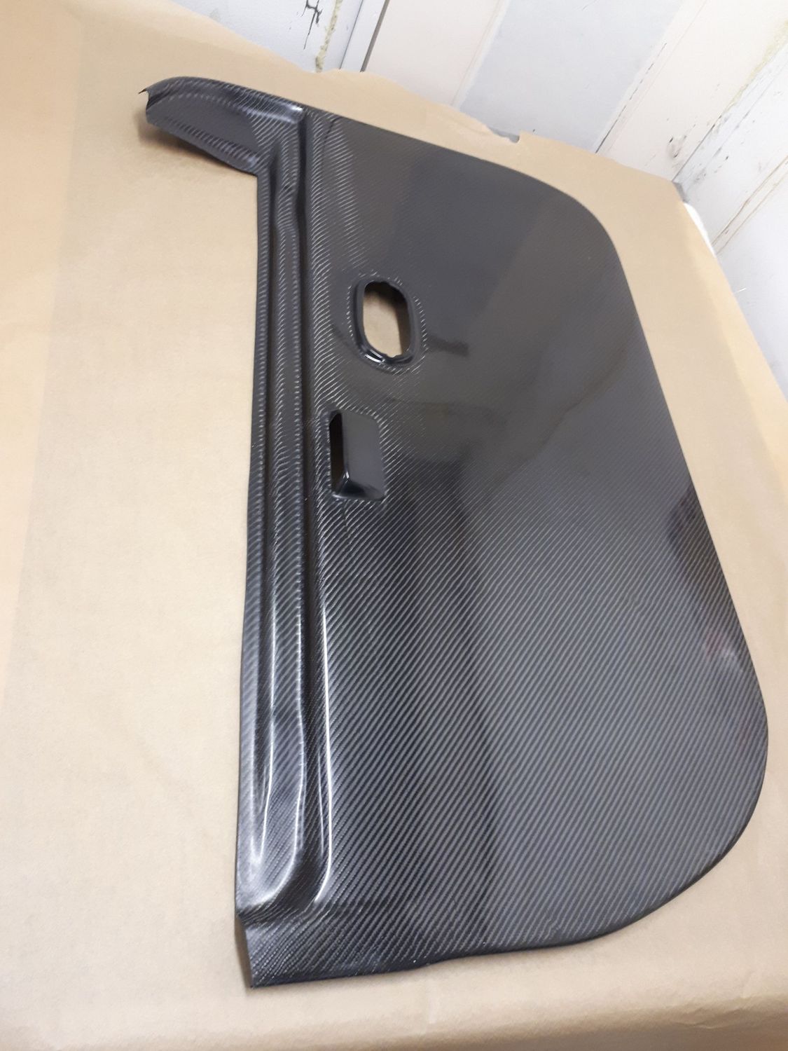 panneau de porte  avant droit et gauche clio r3 en carbone