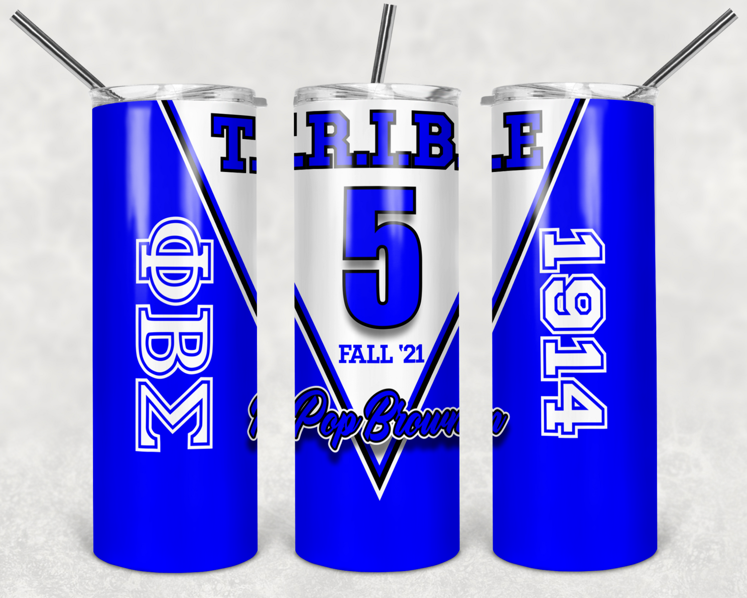 Phi Beta Sigma Custom Line Tumbler