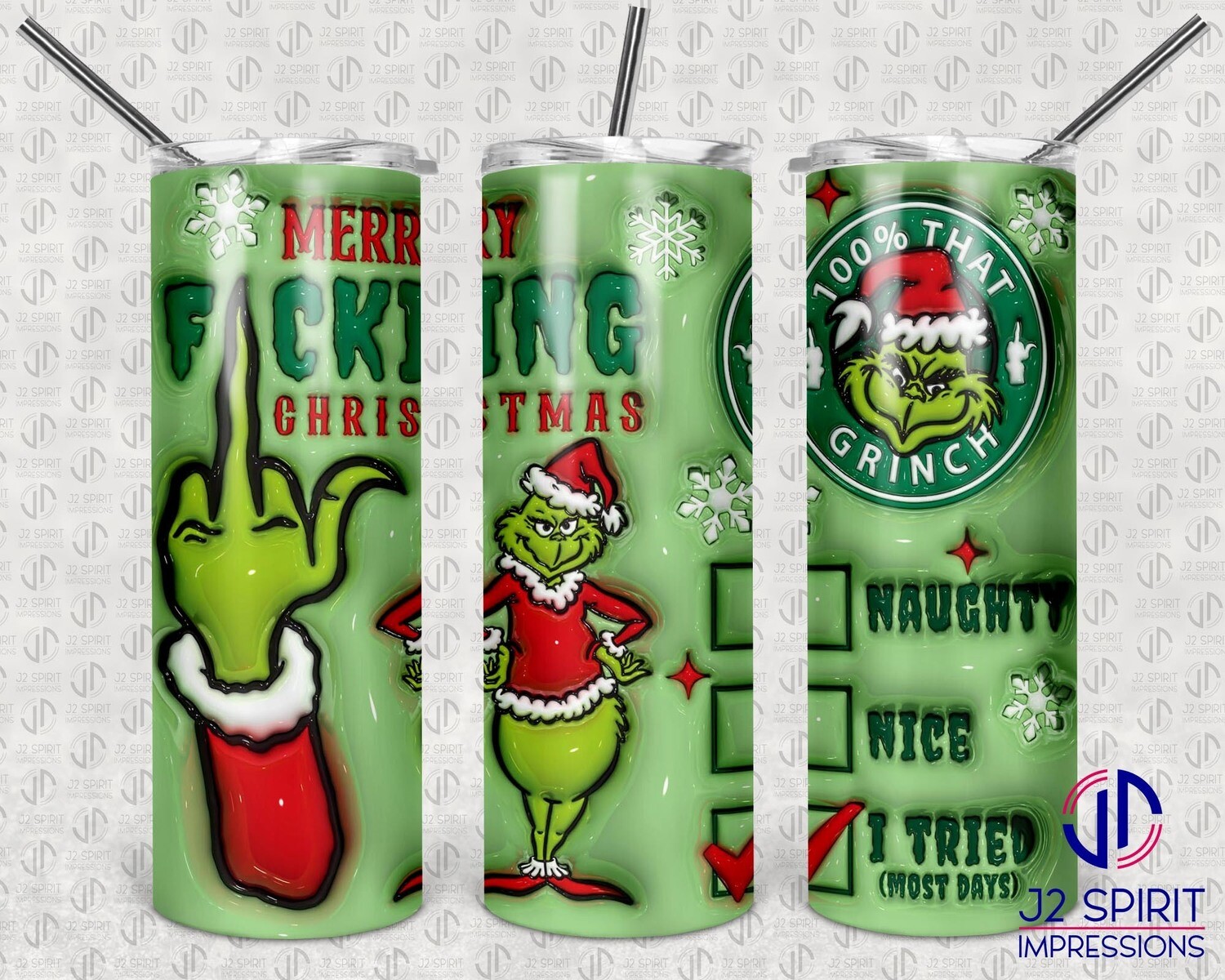 Merry F Xmas Grinch - 1