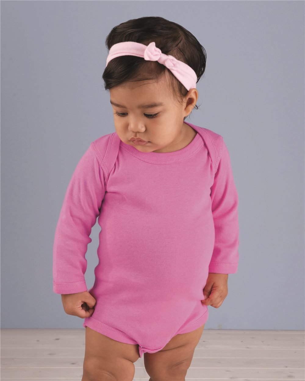 Infant Long Sleeve Baby Ribbed Body Suit - (STYLE#STLT004411)