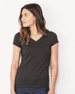 Women&#39;s Short Sleeve Jersey V-Neck Tee - (STYLE#PRBC006005)