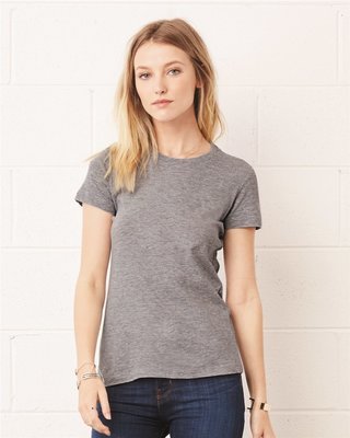 Women&#39;s Short Sleeve Crew Neck Tee - (STYLE#PRBC006004)