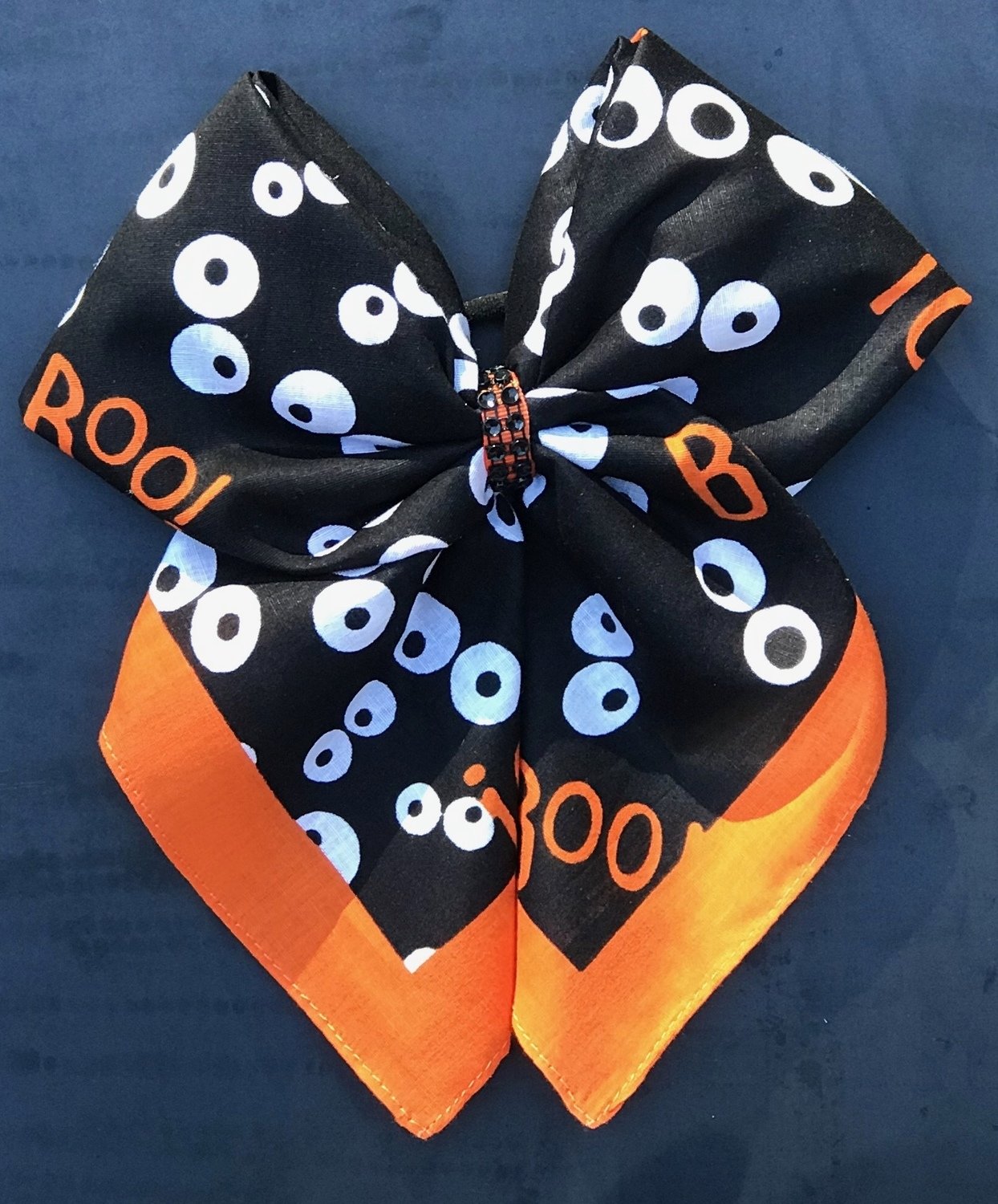 Bandana Bow - Boo Eyes Halloween Print