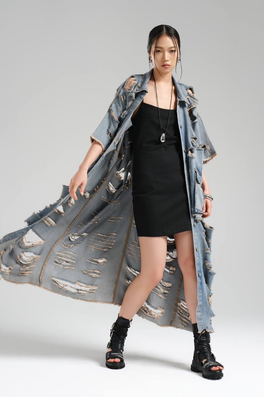 TW3 PLASZCZ KAMIZELKA design TW-3 kardigan XS S M L XL XXL destroyed jeans