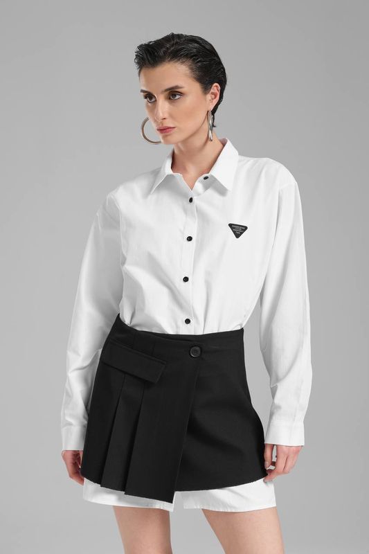 TW3 SUKIENKA koszula spódnica tunika design oversize TW-3 XS S M