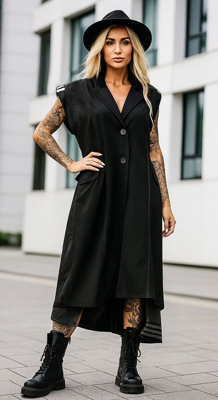TW3 KAMIZELKA design oversize TW-3 turecka kardigan XS S M L XL XXL SIATKA