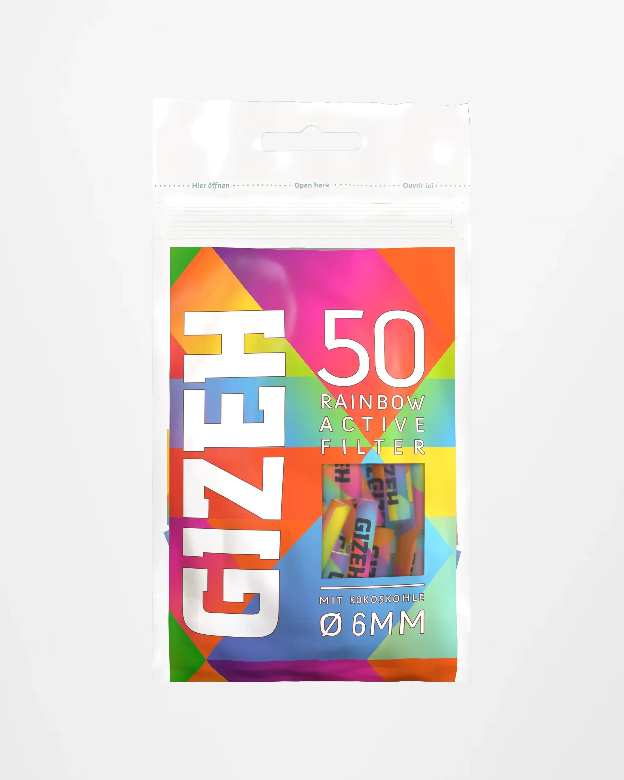 GIZEH RAINBOW Active Filter 6mm 50er