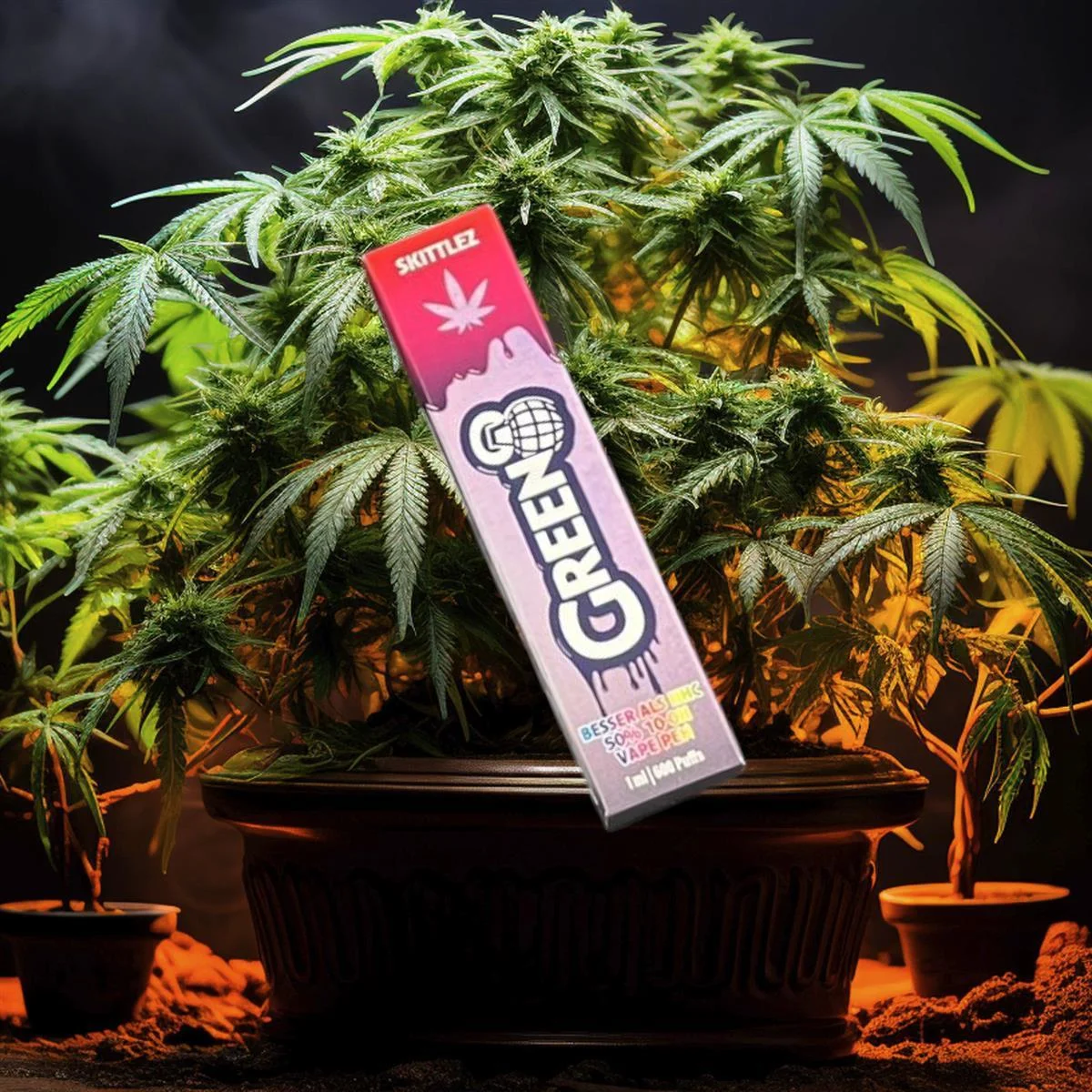 Green Skittlez 50% 10-OH Disposable Vape