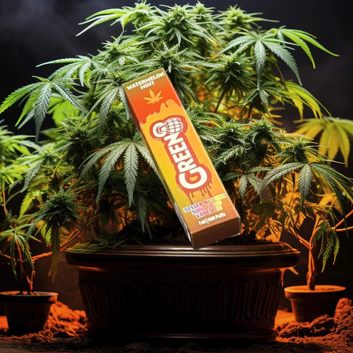 Green Watermelon MInt 50% 10-OH Disposable Vape