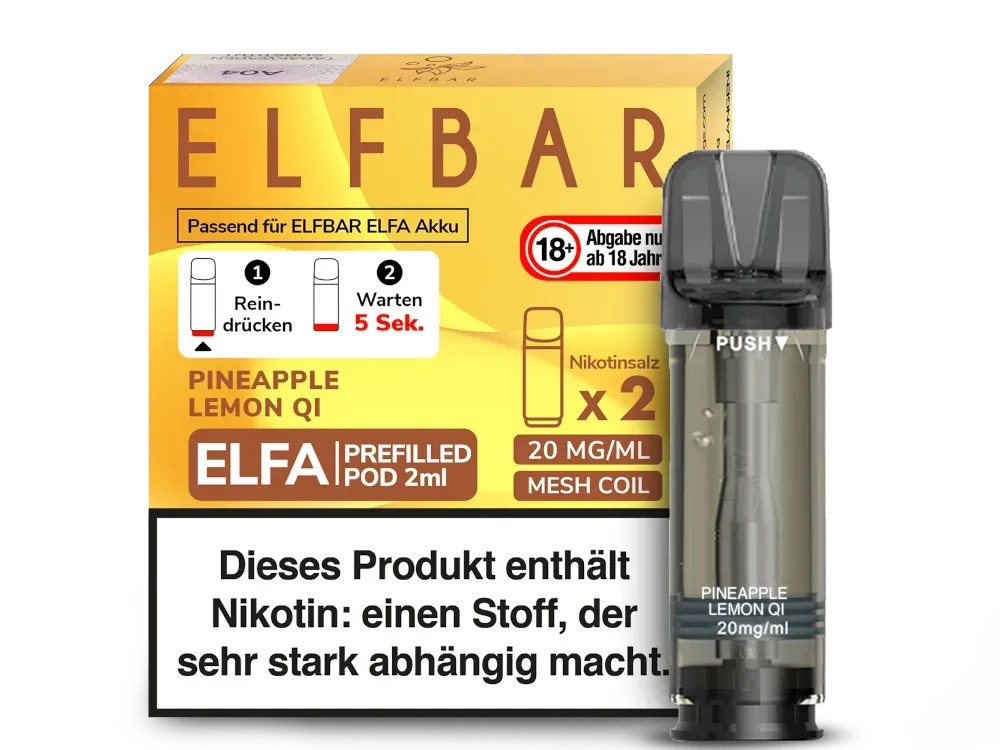 Elfbar Elfa Pods Pineapple Lemon Qi 20mg
