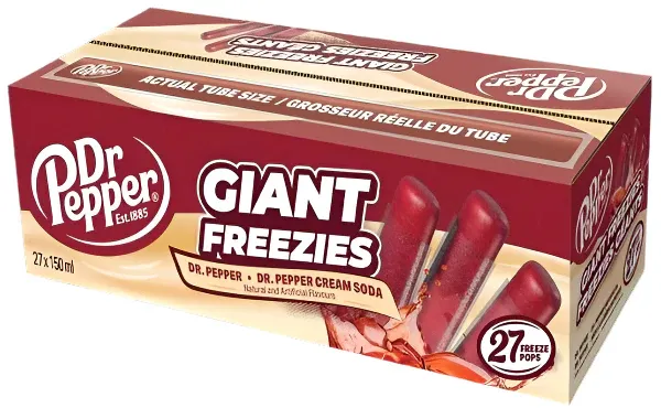 Dr Pepper Giant Freezies 27 x 150ml