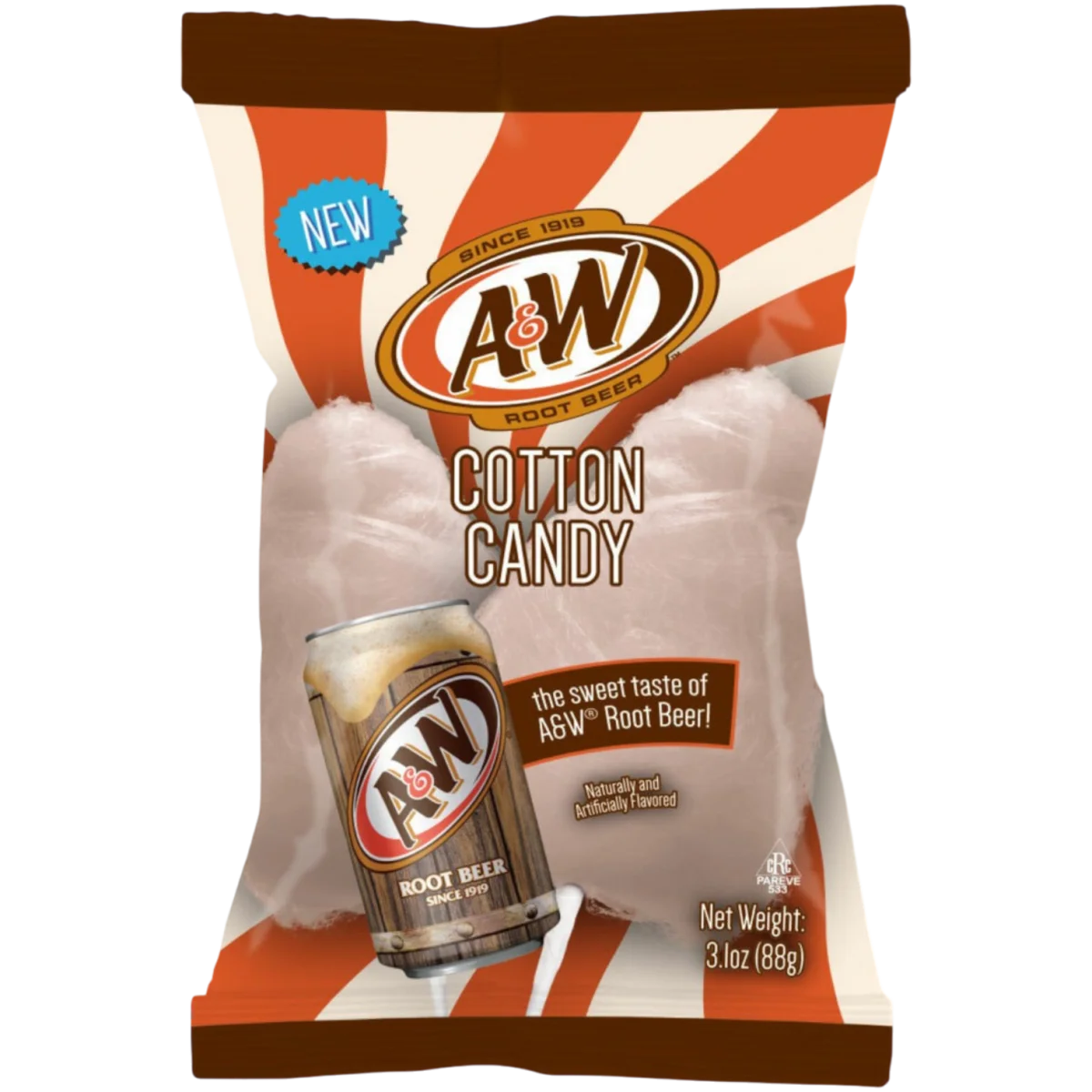 A&W Root Beer Cotton Candy 88g