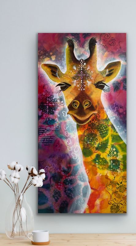 Tavla "Fru Giraff"