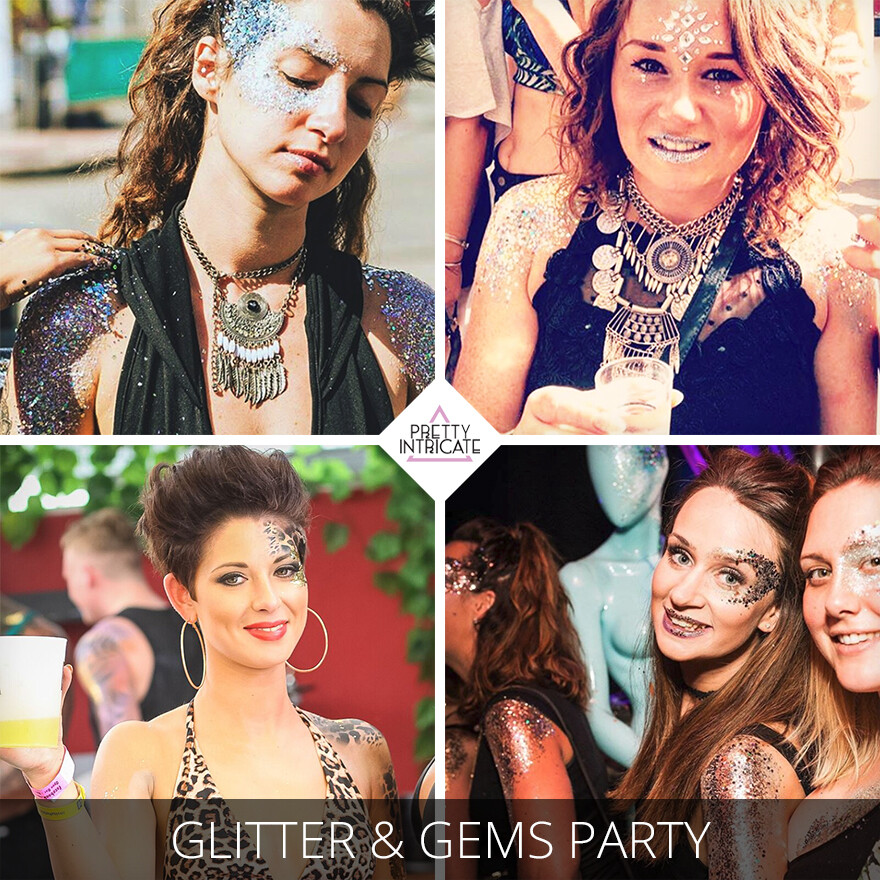 Open Bar, Glitter & Gems Party