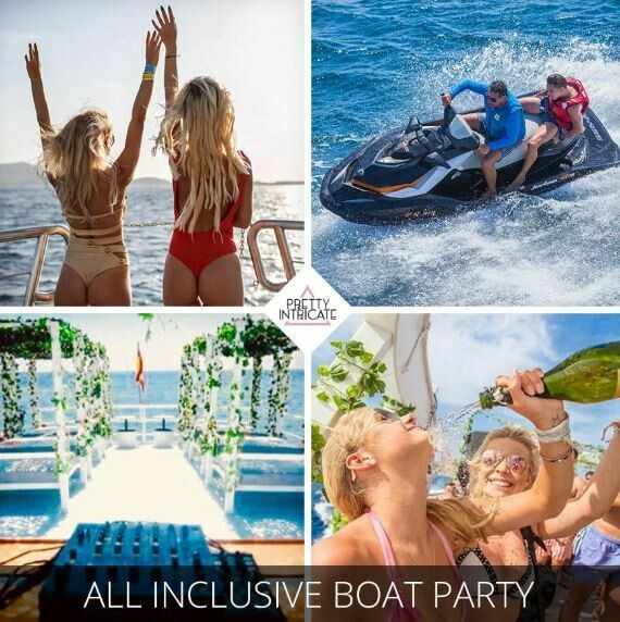 4hrs Open bar Ibiza boat party package