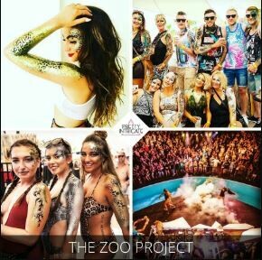 The Zoo Project Ibiza body paint pre party package