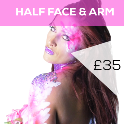 Half Face &amp; Arm