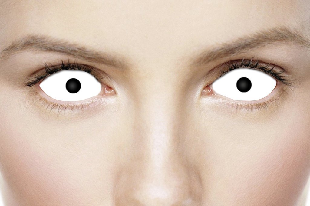 White Scelera Full Eye Contacts