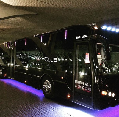 Open bar party bus with stripper