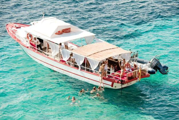 Ibiza boat activity private charter package £1,200