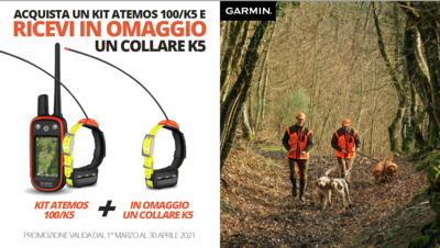 Atemos 100/K5 + collare K5 in Omaggio - GARMIN Atemos 100/K5 + collare K5 in Omaggio - GARMIN