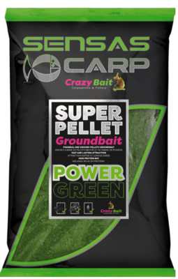 Super Pellet  GROUNDBAIT POWER GREEN - Sensas