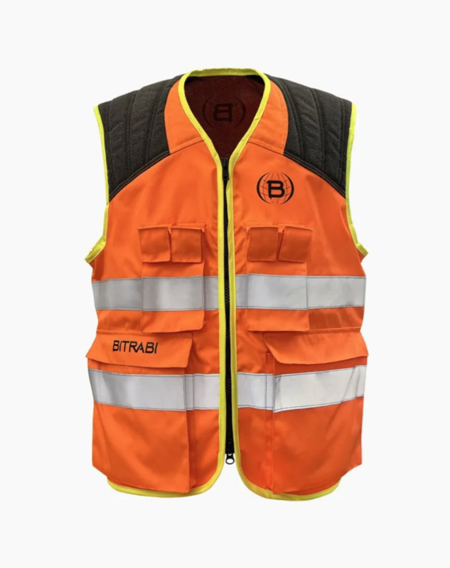 GILET DA CACCIA IN CORDURA ALTA VISIBILITÀ - BITRABI
