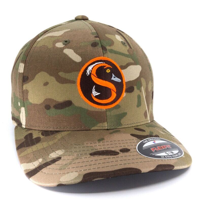 CAPPELLINO FLEXFIT MULTICAM ORANGE LOGO - SWR