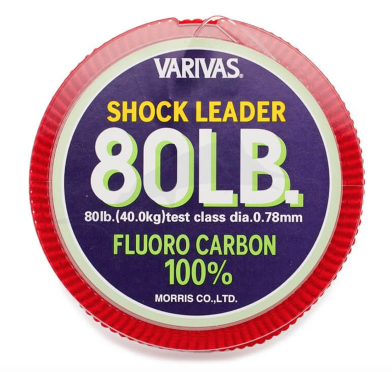 Shock Leader Fluorocarbon 100% - VARIVAS, Diametro: VAR017 - 80 LB - 0.78 mm - 30 mt