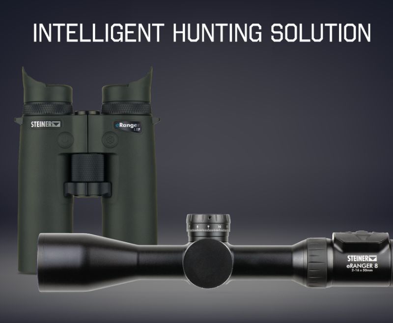 COMBO Cannocchiale da puntamento eRanger 8 3-24x56  + Binocolo - eRanger LRF 10x42 - STEINER