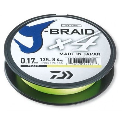 Filo J-Braid X4 270 Mt Yellow - DAIWA
