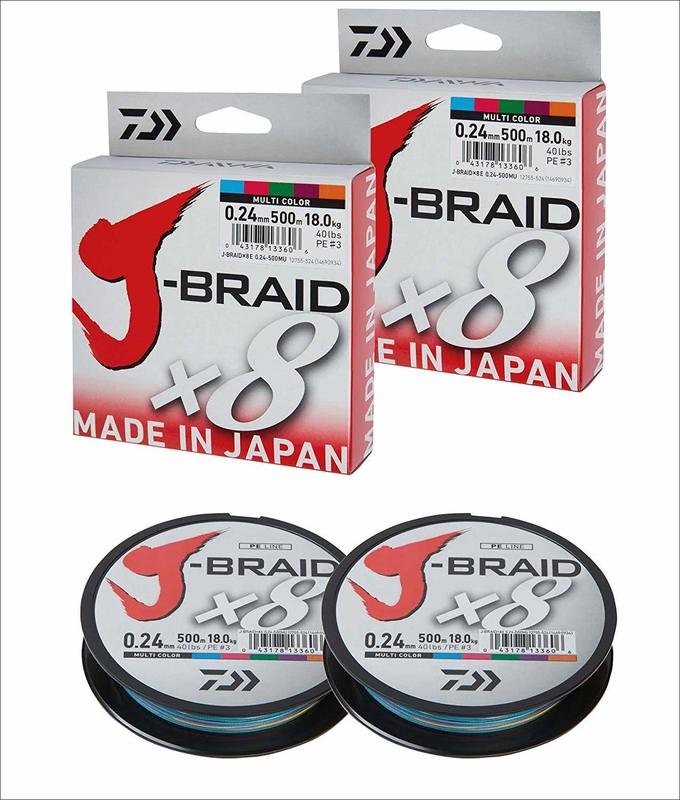 Filo J-Braid X8  - 500 Mt Multicolor - DAIWA