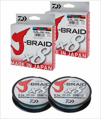 Filo J-Braid X8  - 500 Mt Multicolor - DAIWA